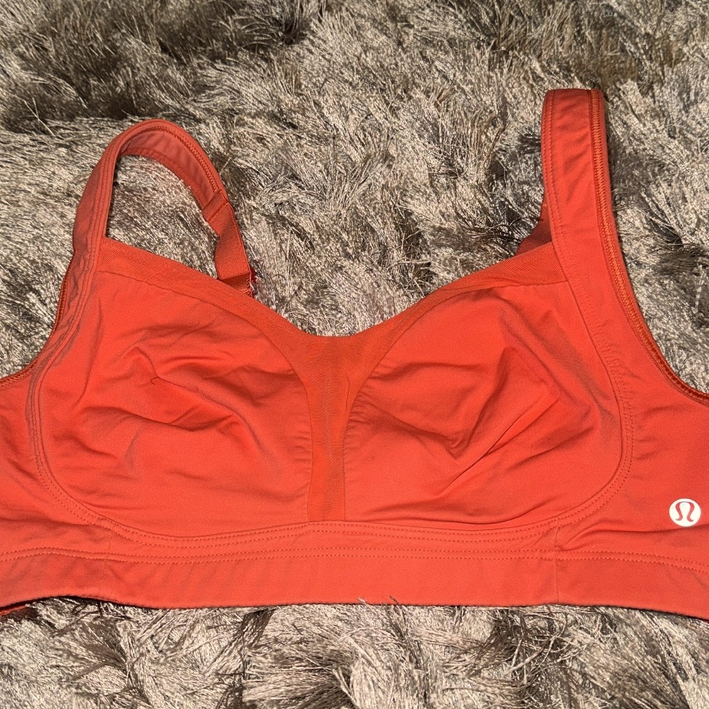 lululemon athletica Orange Supportive Sports Bra